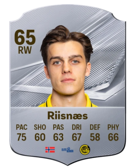 Riisnæs 65 Silver RW FC 27 card