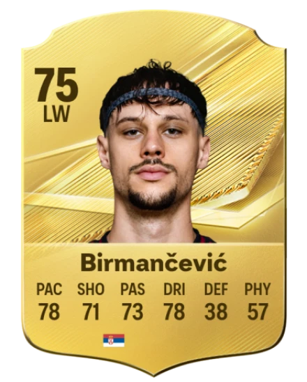 Birmančević 75 Rare LW FC 26 card