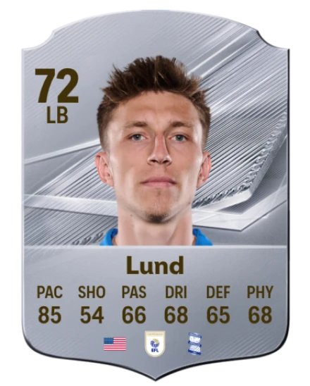 Lund 72 Common LB FC 26 card
