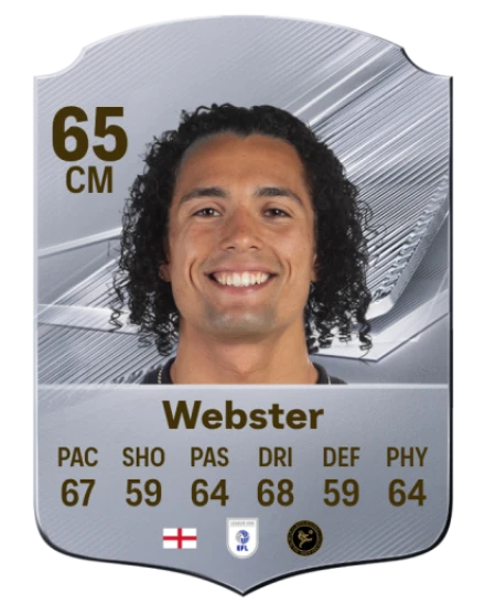 Webster 65 Common CM FC 26 card