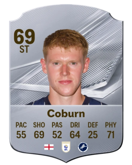 Coburn 69 Silver ST FC 27 card