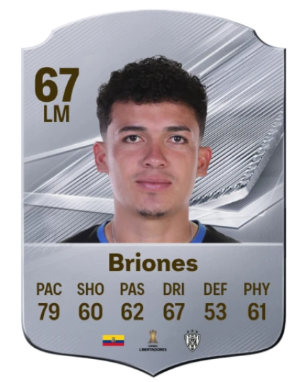 Briones 67 Silver LM FC 27 card