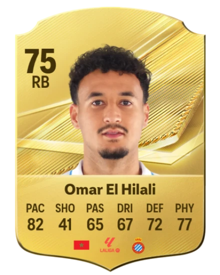 Omar El Hilali 75 Common RB FC 26 card