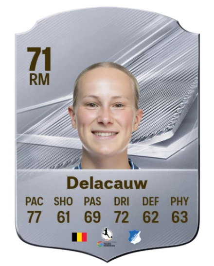 Delacauw 71 Silver RM FC 27 card