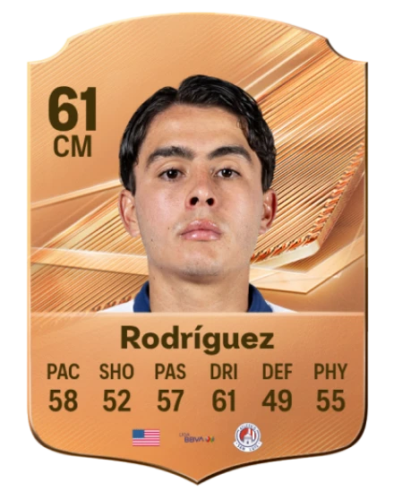 Rodríguez 61 Bronze CM FC 27 card