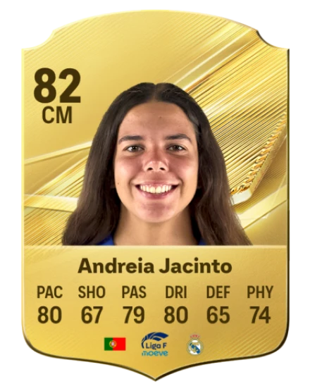 Andreia Jacinto 82 Common CM FC 26 card