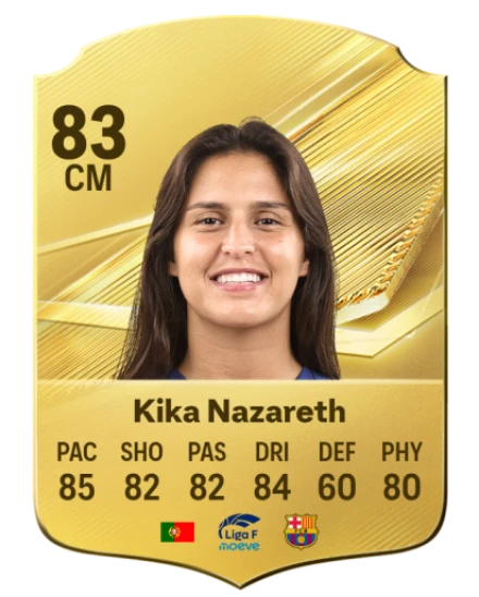 Kika Nazareth 83 Gold CM FC 27 card