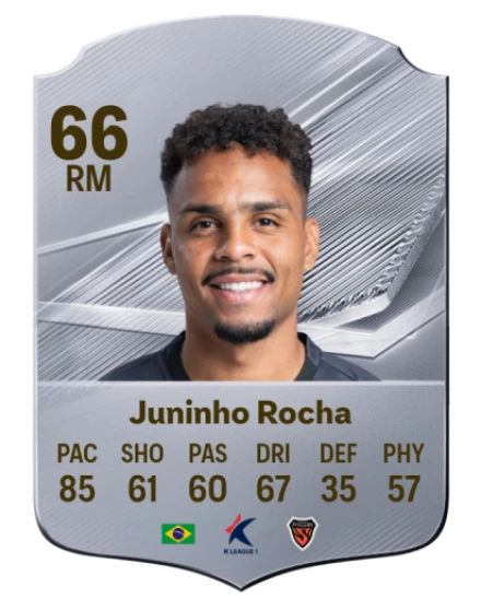 Juninho Rocha 66 Common RM FC 26 card