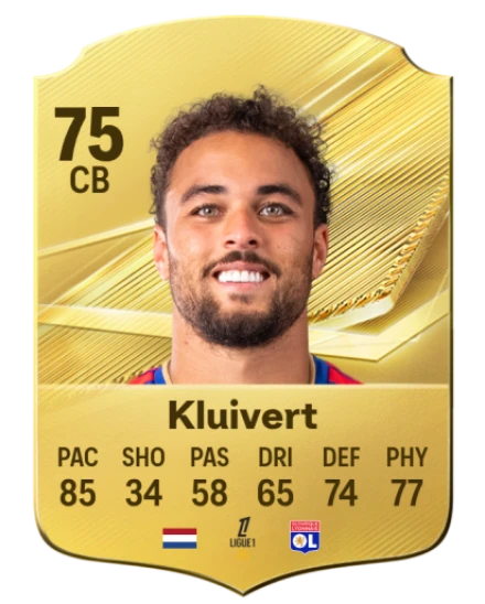 Kluivert 75 Gold CB FC 27 card