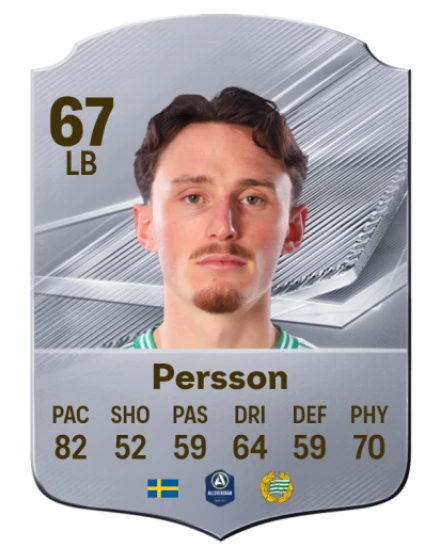 Persson 67 Common LB FC 26 card