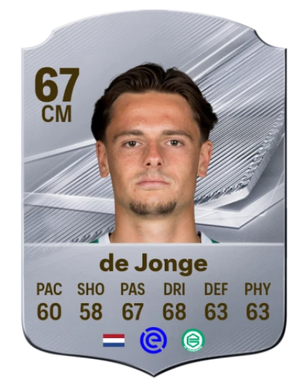 de Jonge 67 Common CM FC 26 card