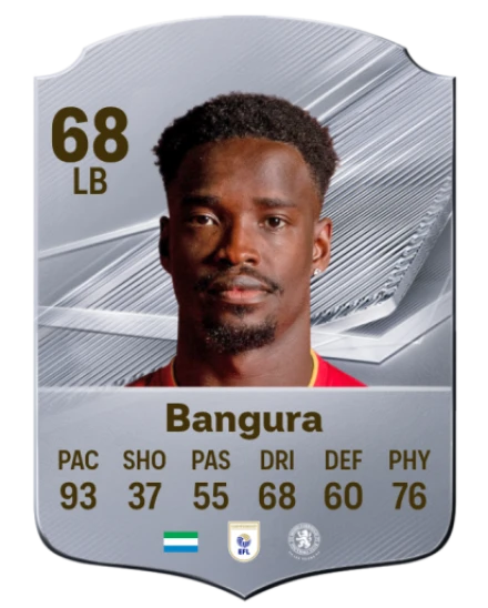 Bangura 68 Silver LB FC 27 card