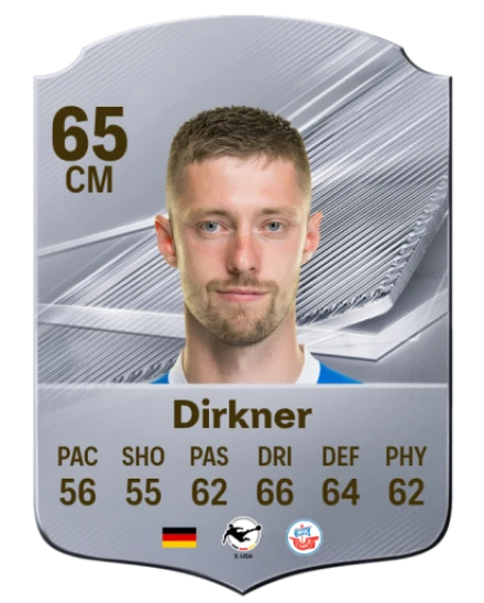 Dirkner 65 Silver CM FC 27 card