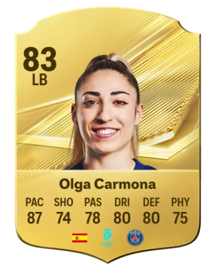 Olga Carmona 83 Common LB FC 26 card