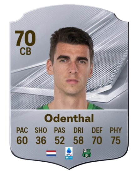 Odenthal 70 Silver CB FC 27 card