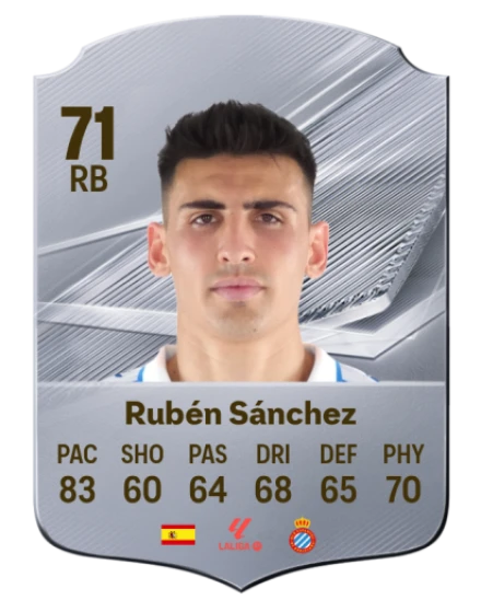 Rubén Sánchez 71 Silver RB FC 27 card