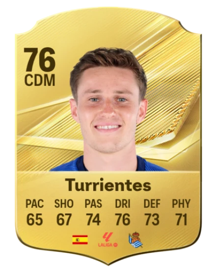 Turrientes 76 Gold CDM FC 27 card