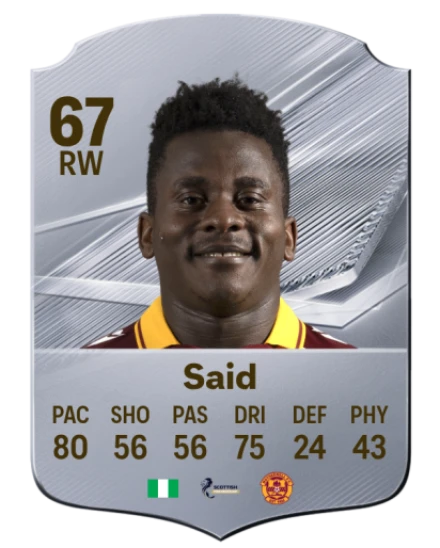 Said 67 Common RW FC 26 card