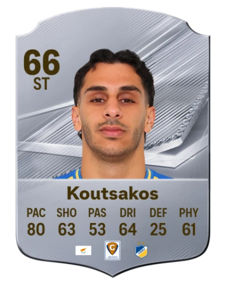 Koutsakos 66 Silver ST FC 27 card