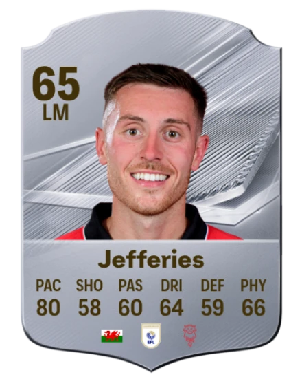 Jefferies 65 Silver LM FC 27 card