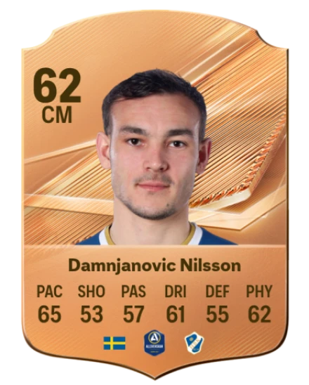 Damnjanovic Nilsson 62 Bronze CM FC 27 card