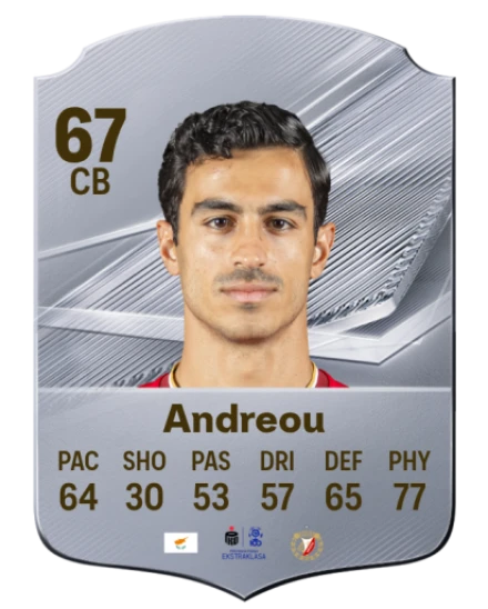 Andreou 67 Common CB FC 26 card