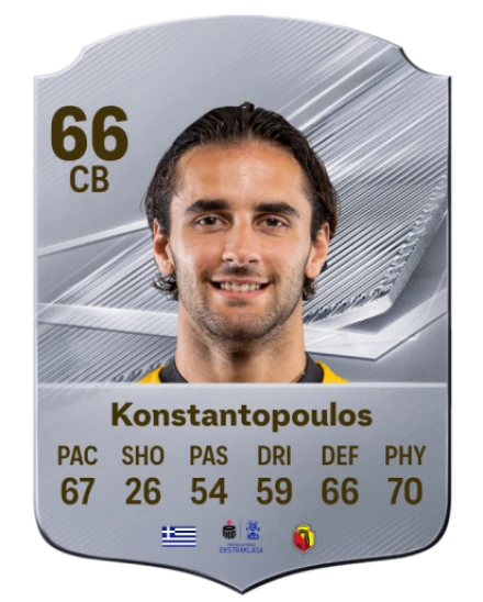 Konstantopoulos 66 Common CB FC 26 card