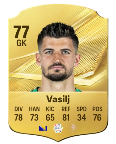 Vasilj 77 Common GK FC 26 card