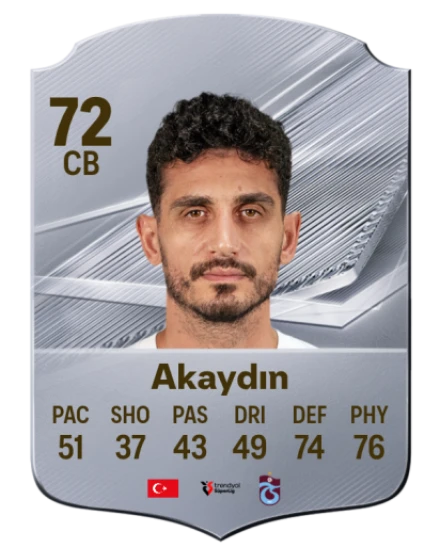 Akaydın 72 Silver CB FC 27 card
