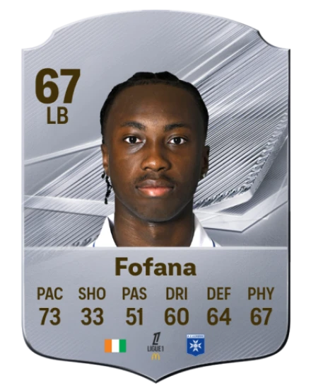 Fofana 67 Silver LB FC 27 card