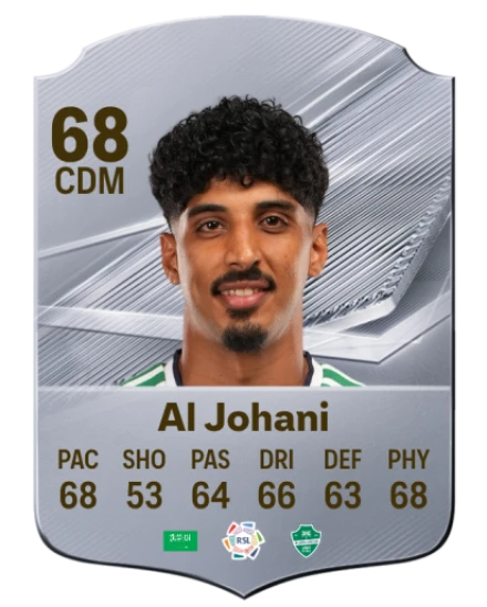 Al Johani 68 Common CDM FC 26 card