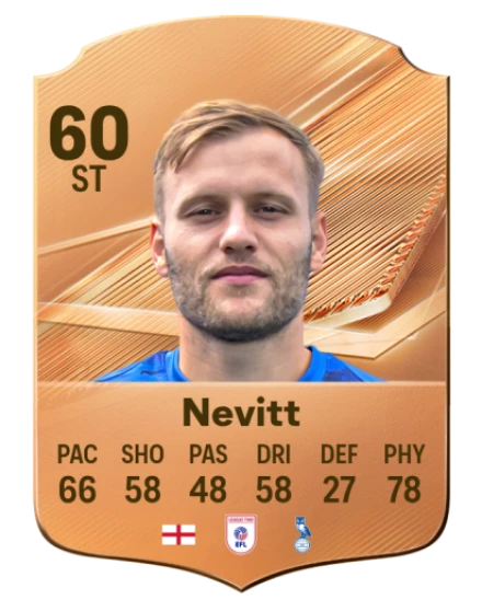 Nevitt 60 Bronze ST FC 27 card