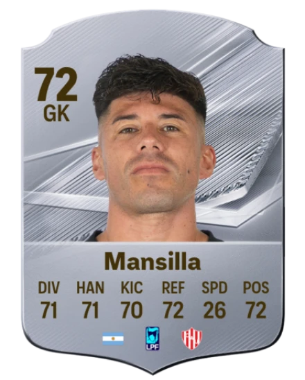Mansilla 72 Common GK FC 26 card