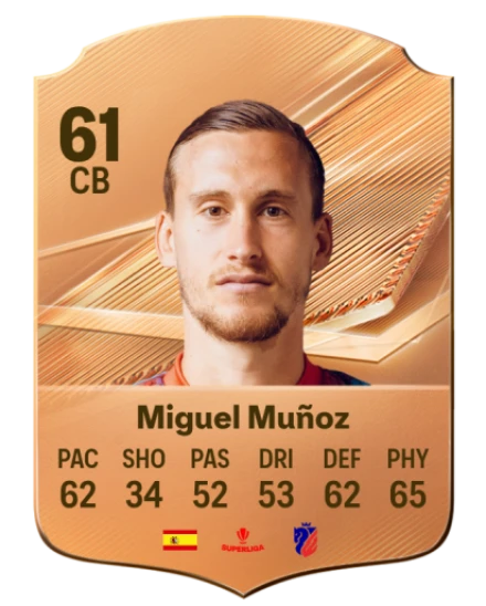 Miguel Muñoz 61 Bronze CB FC 27 card