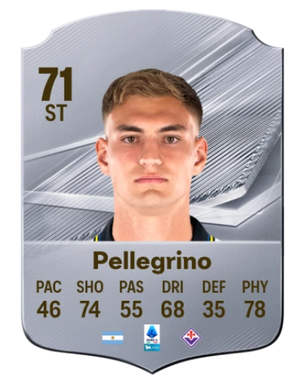 Pellegrino 71 Silver ST FC 27 card
