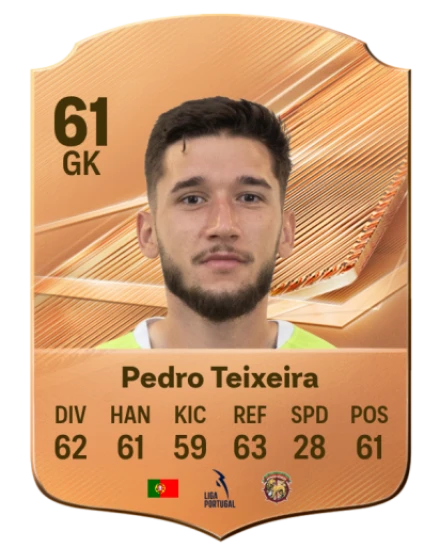Pedro Teixeira 61 Bronze GK FC 27 card