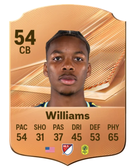 Williams 54 Bronze CB FC 27 card