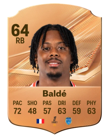 Baldé 64 Bronze RB FC 27 card