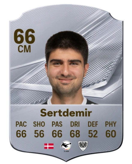 Sertdemir 66 Rare CM FC 26 card