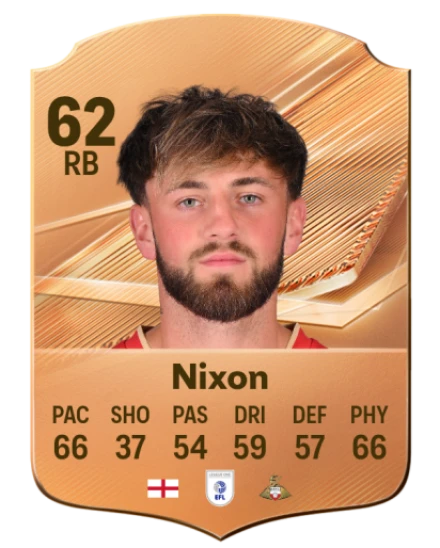 Nixon 62 Common RB FC 26 card
