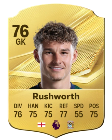 Rushworth 76 Common GK FC 26 card