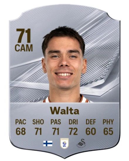 Walta 71 Silver CAM FC 27 card