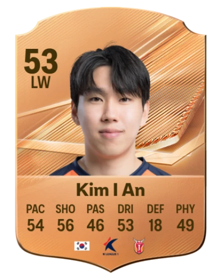 Kim I An 53 Bronze LW FC 27 card