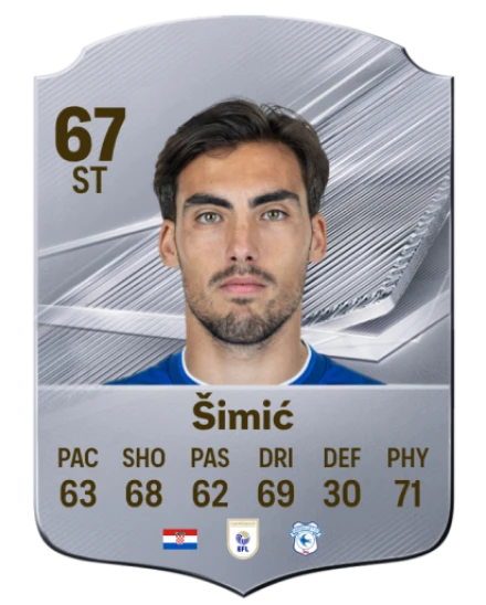 Šimić 67 Silver ST FC 27 card
