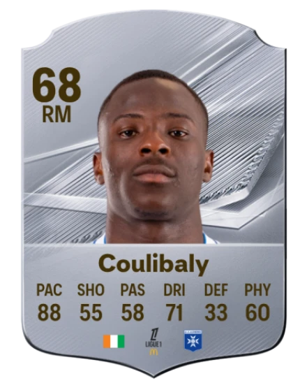 Coulibaly 68 Silver RM FC 27 card