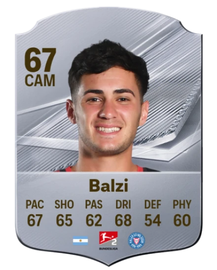Balzi 67 Silver CAM FC 27 card