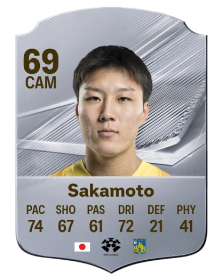 Sakamoto 69 Silver CAM FC 27 card