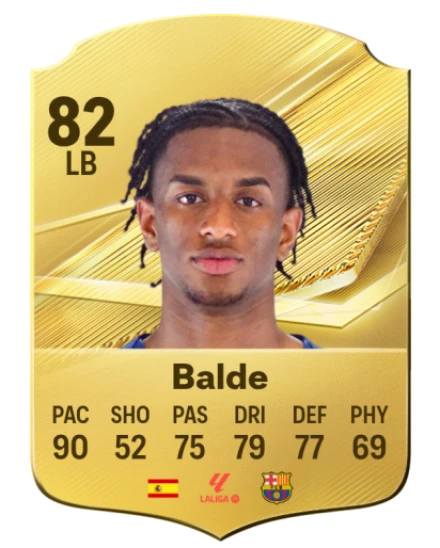 Balde 82 Gold LB FC 27 card