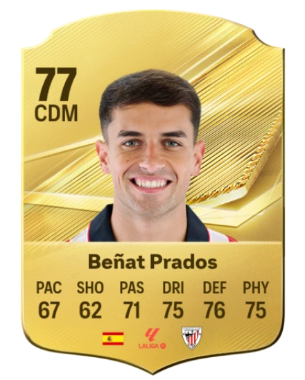 Beñat Prados 77 Common CDM FC 26 card