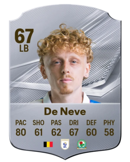 De Neve 67 Silver LB FC 27 card